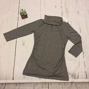 NY & Co Keyhole Turtleneck w/ cinched sides Small